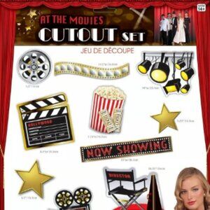 Forum Novelties At The Movies Cut-Outs Party Supplies Birthday Decorations